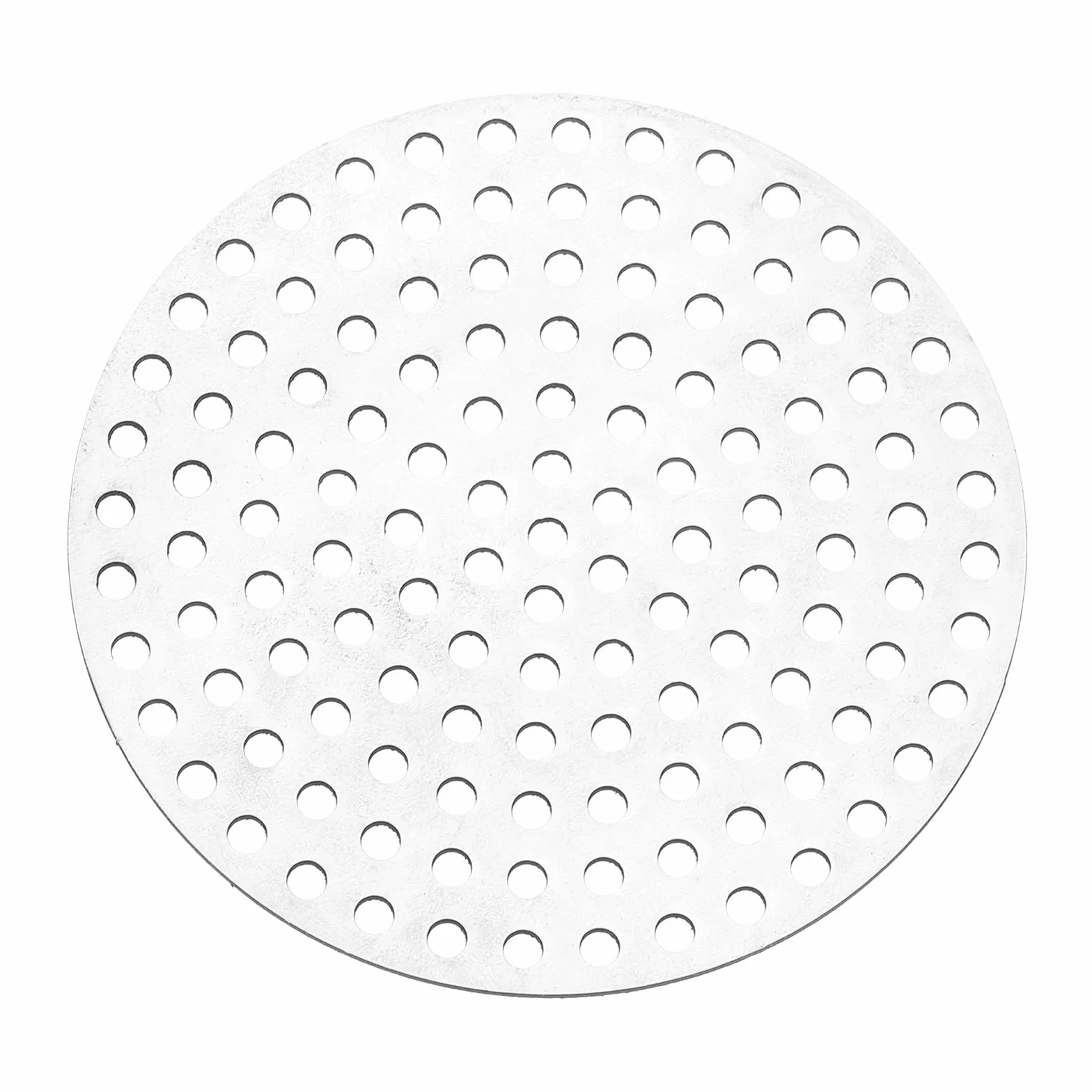 PATIKIL 3" Diametro 304 Lamiera Forata in Acciaio Inossidabile, Foro da 0.12" 19GA Rete metallico Espansa a Fette rotondo Piastra Schermo Decorativo per Griglie, Tono Argento