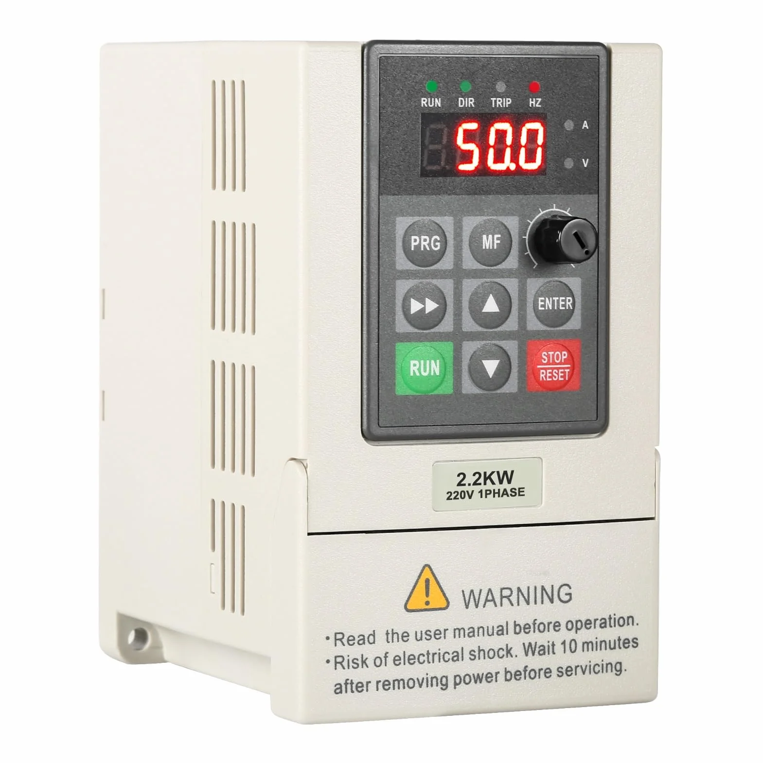 Jadeshay Convertitore di Frequenza Inverter 220V Monofase 380V Trifase 2.2KW VFD CNC Regolatore di Velocità per Motore Adatto per Ventilatori Pompe Macchine Tessili