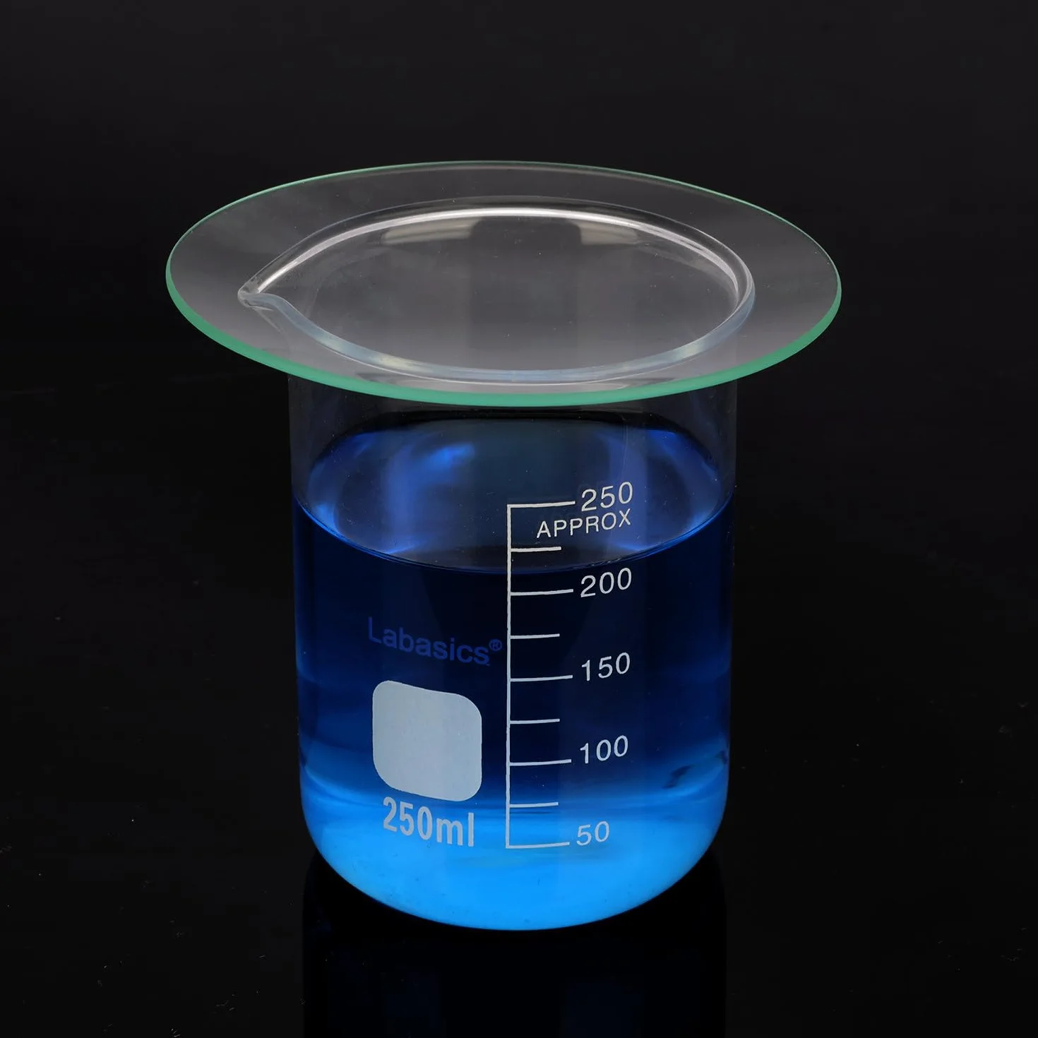 Labasics10PK Vetri di Orologio, Copri Becher in Vetro Borosilicato da 70 mm Oblato Rotondo per Scienza Laboratoriale Scolastica, Copertura Becher in Vetro con Bordo Rettificato per Piatti Evaporatori
