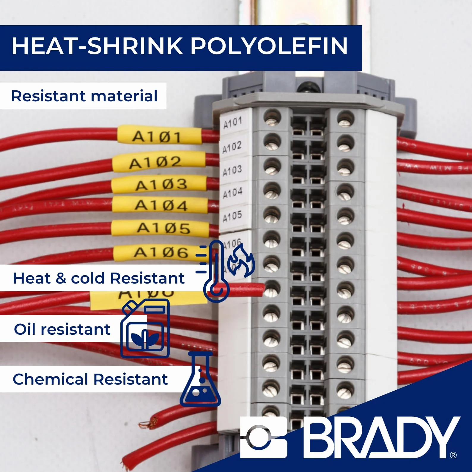 Brady M21-375-C-342 etichetta per stampante Nero