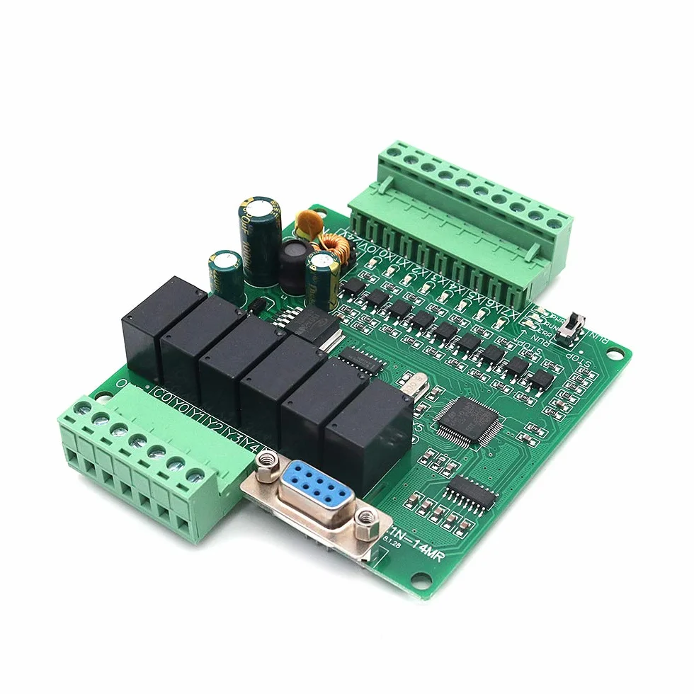 DollaTek DC24V Plc Controller scheda di controllo industriale FX1N-14MR Uscita relè scheda
