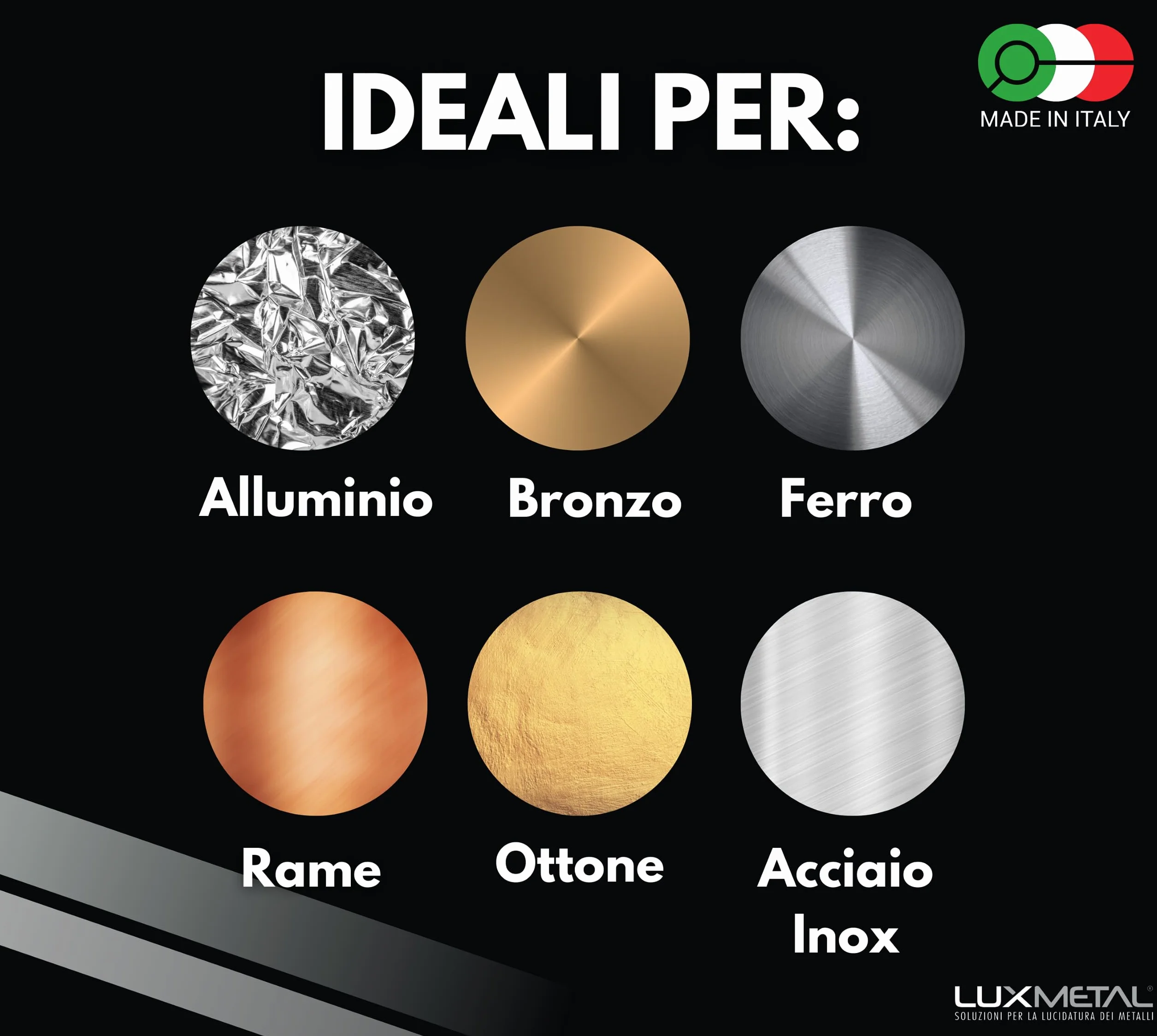 Lux Metal Disco Lucidatura Metalli Soft 200 mm In Feltro Cotone Per Lucidare A Specchio Alluminio Acciaio Inox Dischi Lucidante Lucidatrice Mola Ruota Smerigliatrice Ottone Rame Legno Marmo Plexiglass