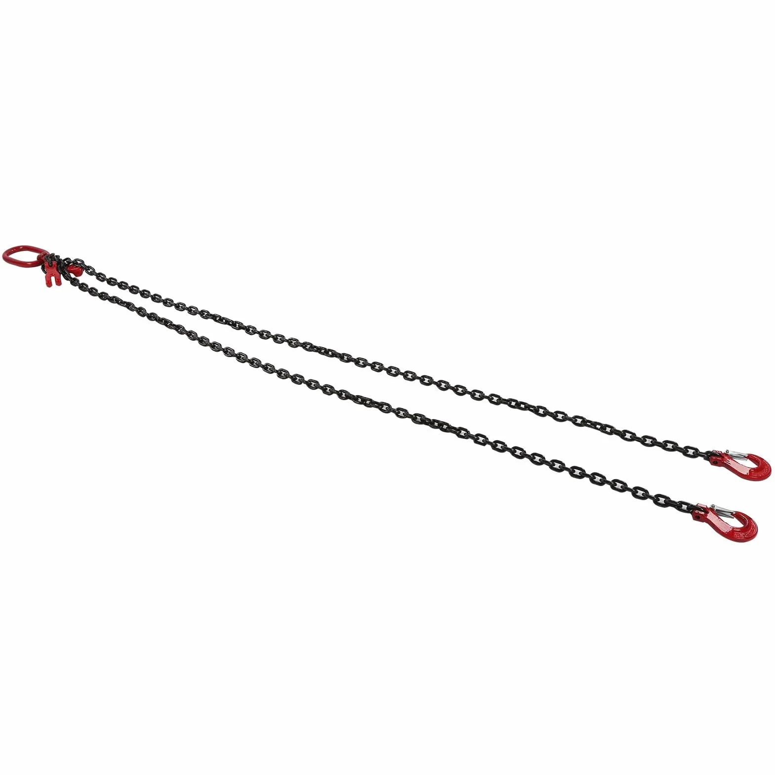 Yosoo Health Gear Catena di sollevamento 2 ganci regolabili 4,75 tonnellate – Gancio con occhiello in acciaio legato 8 mm per sollevamento motore gru