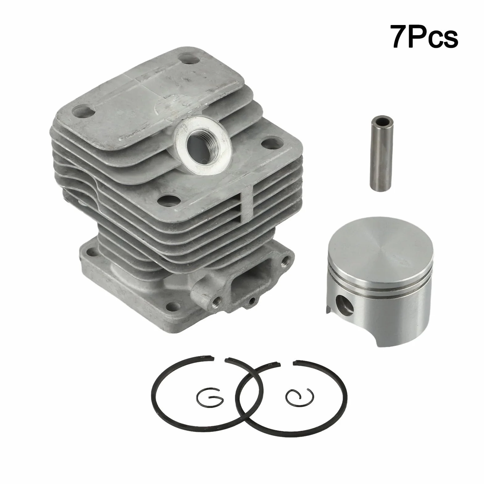 Kit Cilindro 40Mm Lega di Alluminio per Pistone Set Per 42 44 Motosega Parte di Ricambio Motore Accessorio di Riparazione Per Outdoor Garden Tool