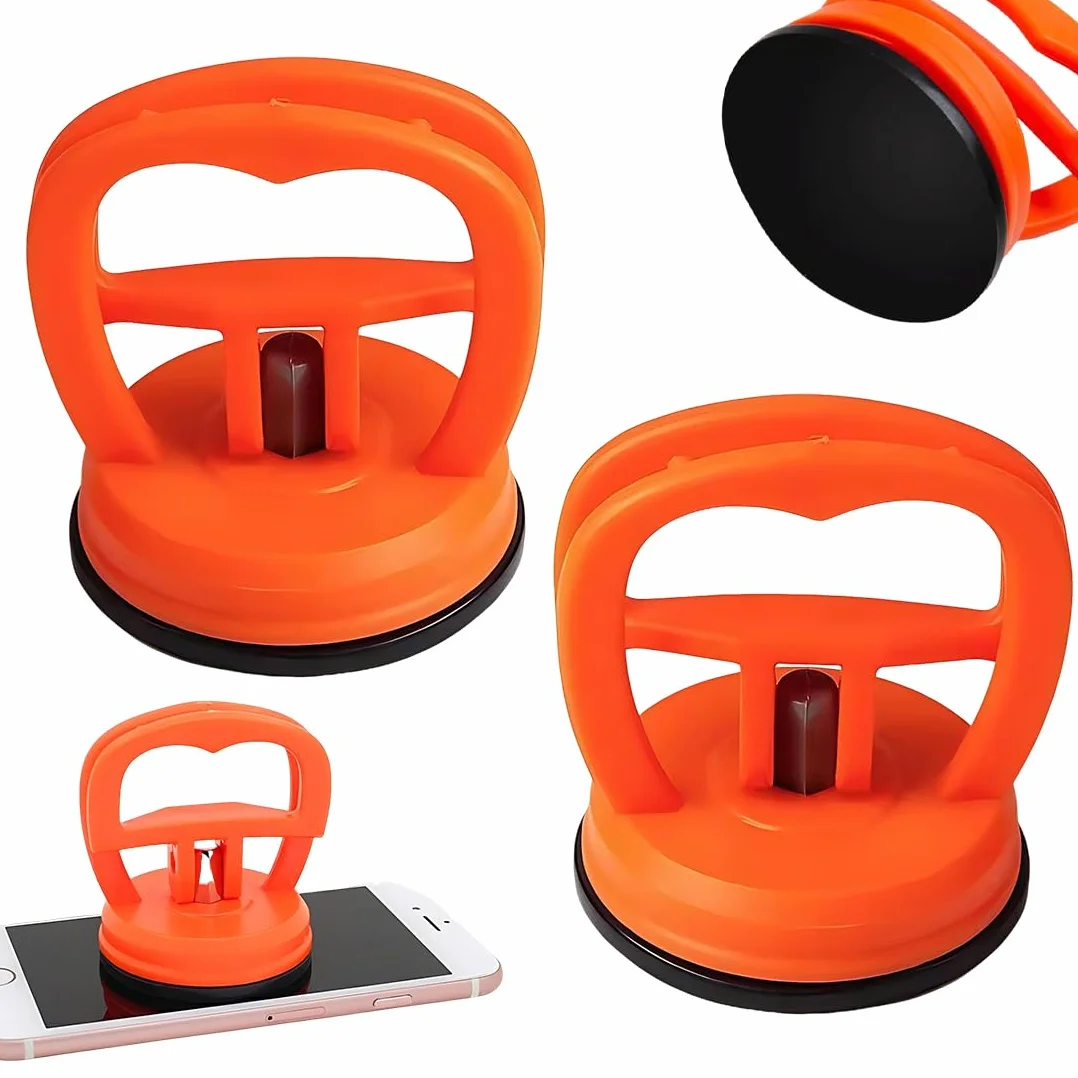 Ventosa Per Carrozzeria Auto 2 Pezzi, Kit Riparazione Ammaccature Con Ventosa Forte Arancione, Estrattore Per Rimuovere Ammaccature Rapidamente Misura Standard