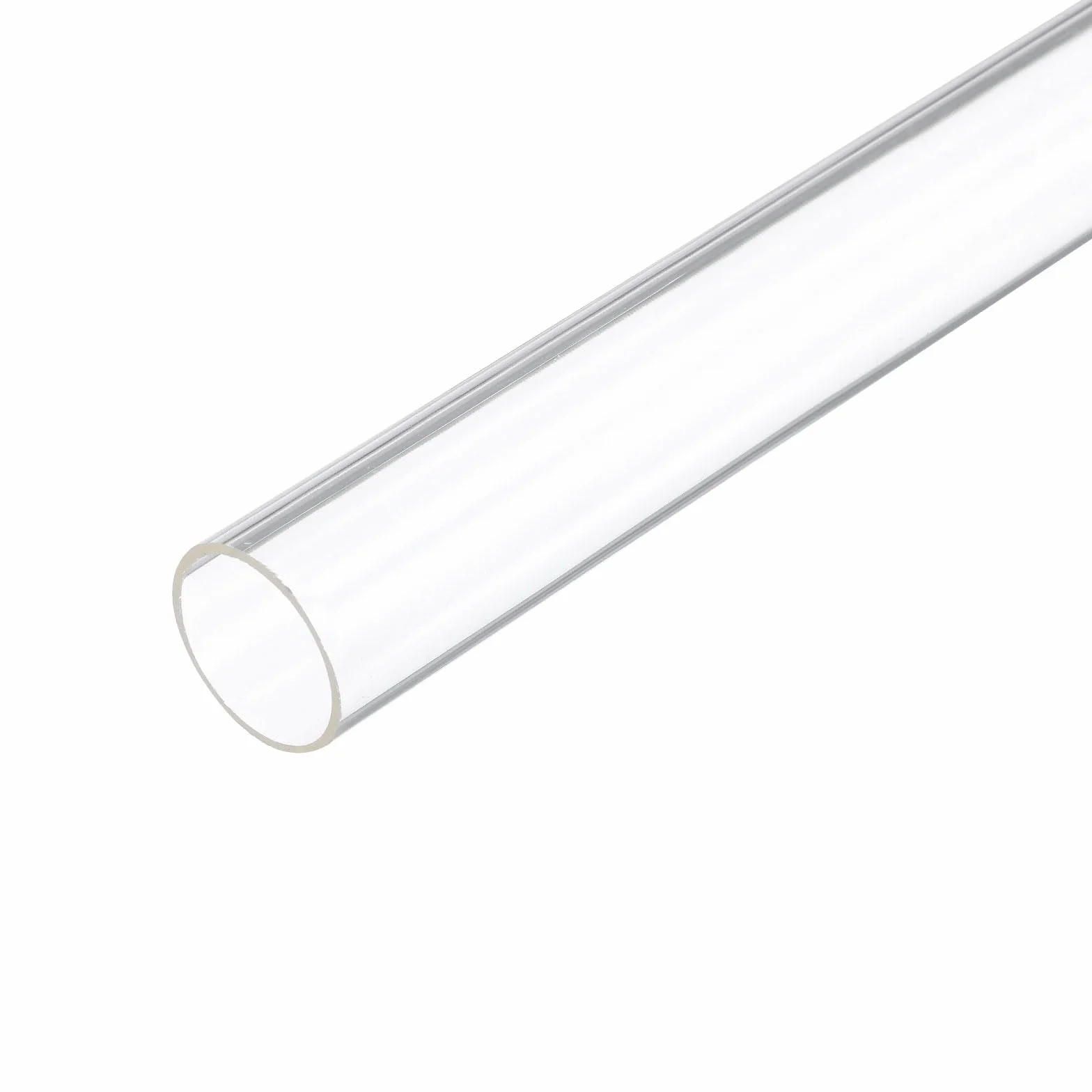 Tubo Rigido in Plastica Trasparente da 12" 18mm x 20mm (0,7" x 0,8") Tubo in Acrilico Tondo in Policarbonato, [Per Idraulica, Acquari, Fai da Te]