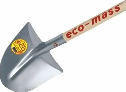 MASS Badile superleggero tondo completo di manico in Acciaio, Multi-purpose, Polietilene