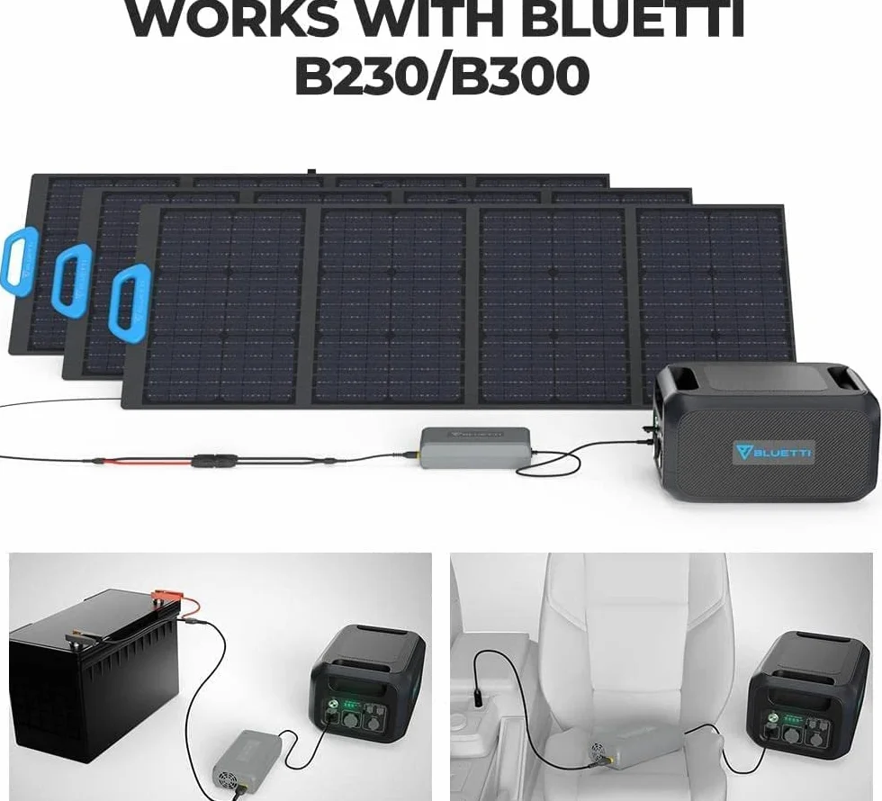 BLUETTI D050S - Amplificatore di carica DC da 500 W, compatibile con Powerstation AC200P/AC200MAX/B230/B300