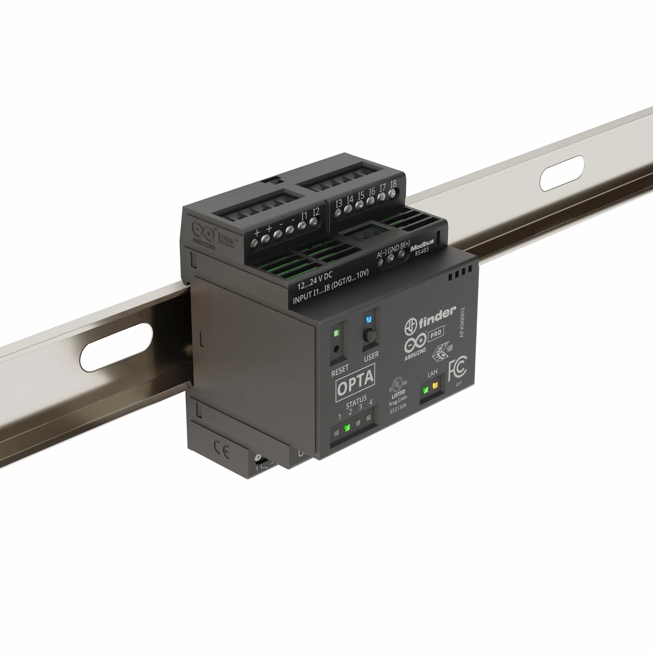 Arduino Opta WiFi [AFX00002] - Controller IoT industriale con connettività Wi-Fi, I/O digitale, ingressi analogici e supporto Modbus per sistemi di automazione e controllo