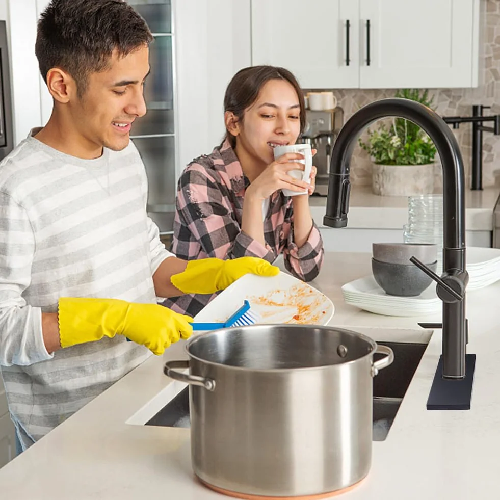UNICRAFTALE 2 pz Copri Foro per Lavandino In Acciaio Inossidabile Piastra Da 250x60 mm per Vanità Del Bagno Nero 1/3 Fori Kitch Piastra per Rubinetto Rosetta Copertura Rettangolare Piastra