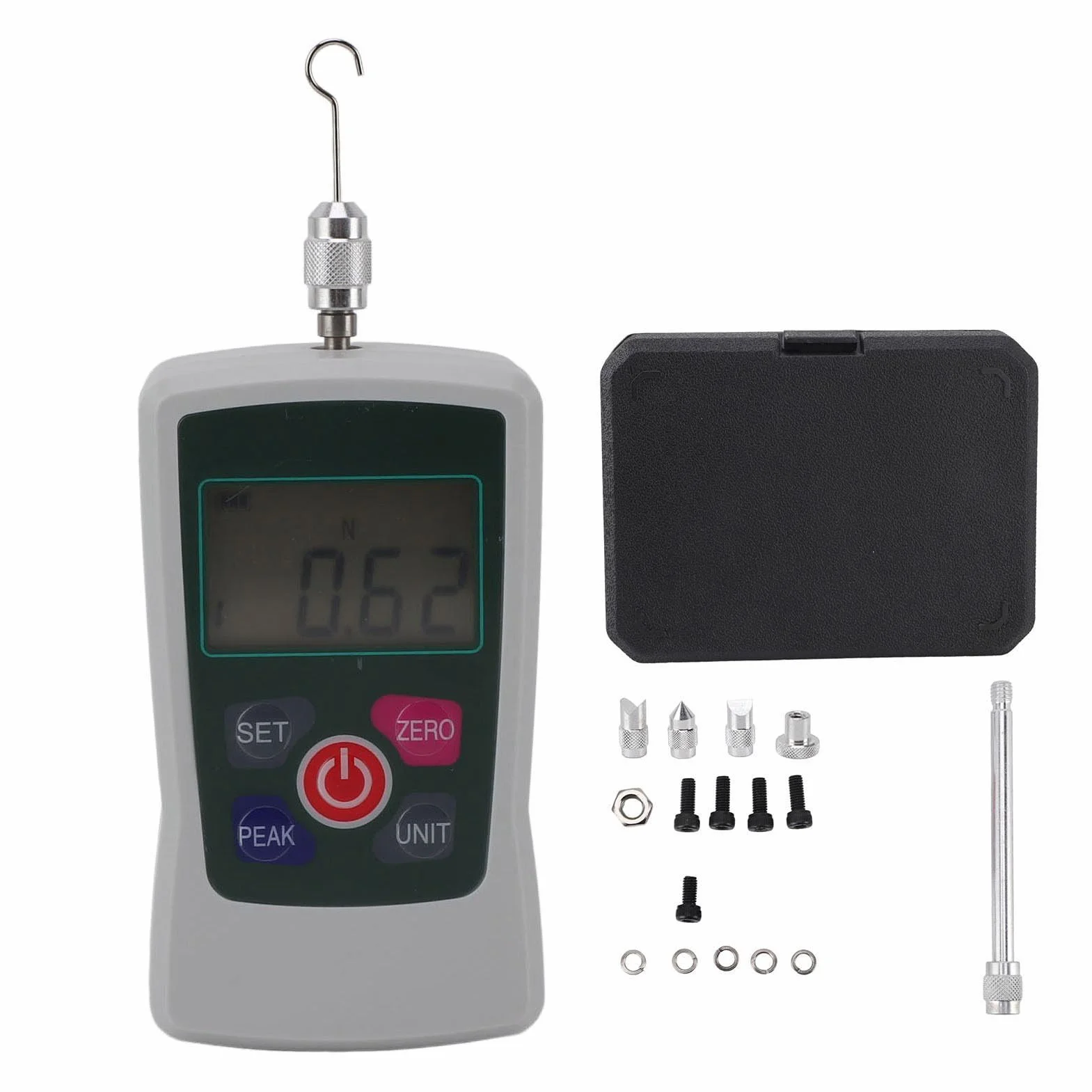 Mini Manometro Digitale, Manometro Push-pull Multifunzionale Ad Alta Precisione con Sensore Integrato, Dinamometro, Misuratore di Tensione, Misuratore di Spinta, Pressione