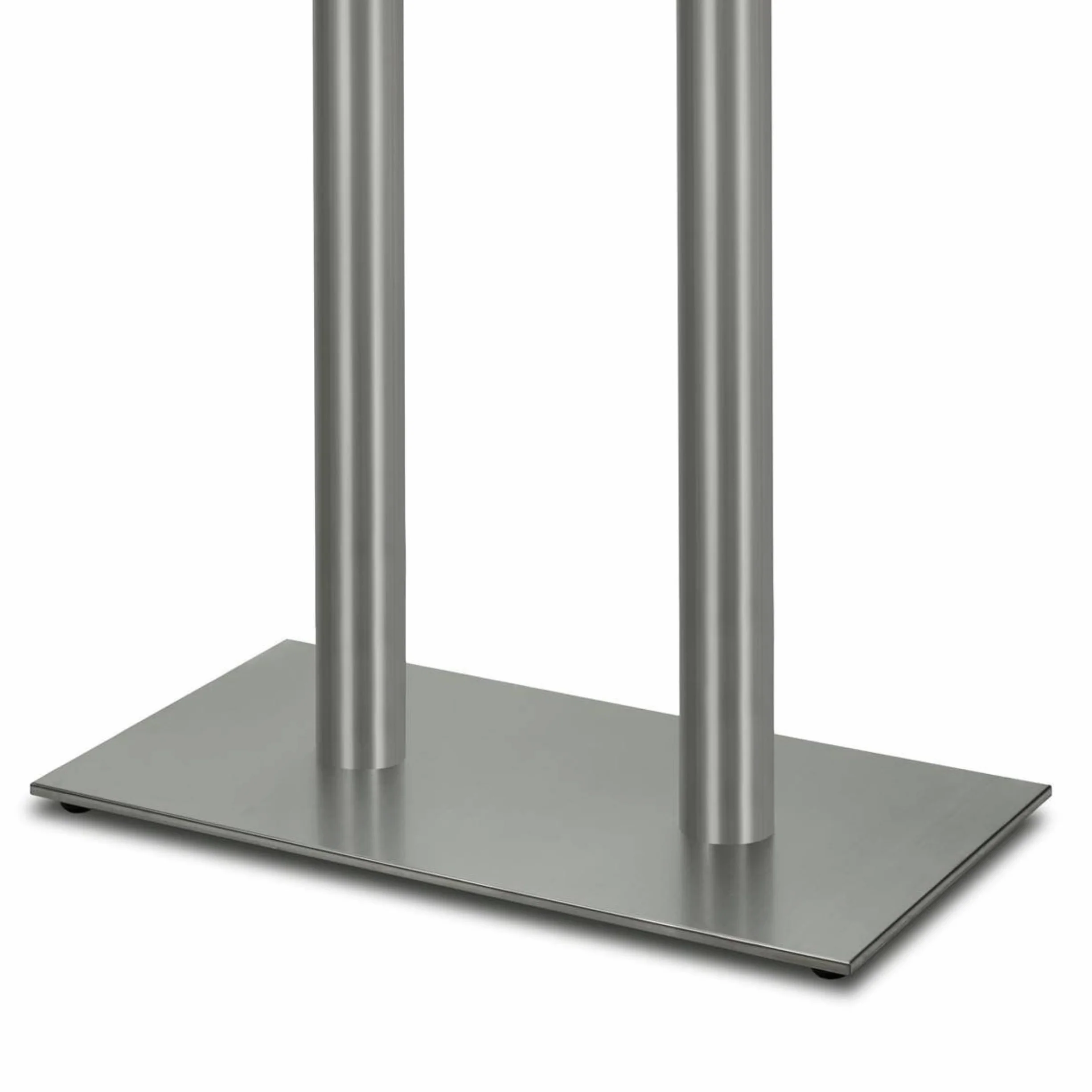 Base per Tavolo Alto da Bar Premium in Acciaio Inossidabile - PD7591inox/110 - Gambe per Tavoli Alti (Altezza: 108 cm, Peso: 32 kg) - Max. Dimensione della Tavola: 130x70 cm