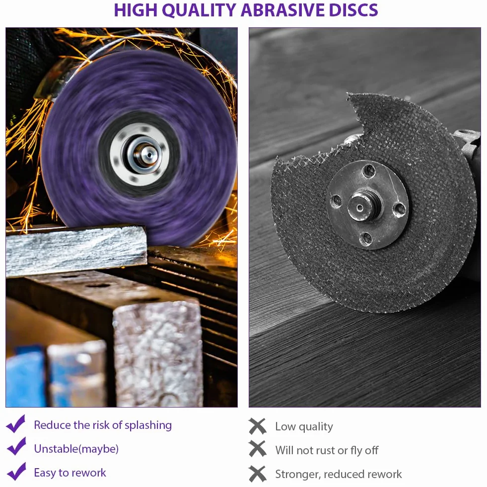 CSD Dischi Abrasivi 115 x 22 mm per Pulizia Grossolana, Rimozione Vernice e Ruggine