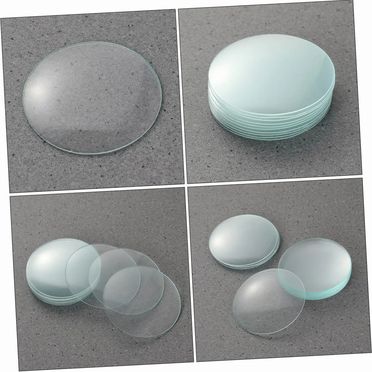 TOPBATHY Coperchi in Vetro Accessori in Materiale Sintetico 10 Pezzi per Becher da Laboratorio per Esperimenti Domestici e Scientifici