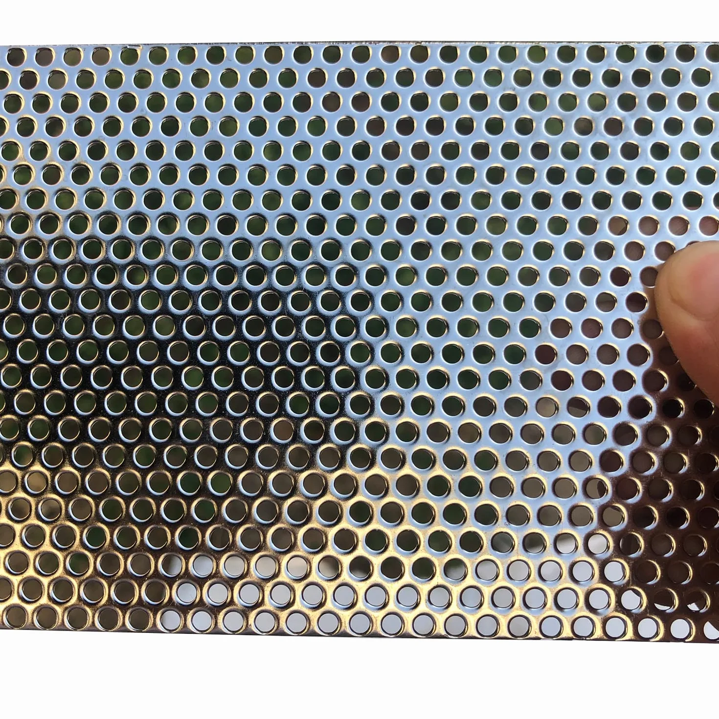 Lamiere perforate in acciaio inox 304 - Lamiera perforata in acciaio inox - 19Ga 0,1 "Foro (circa 3 mm) 200 mm x 100 mm - Materiale dello schermo del foglio di maglia metallica