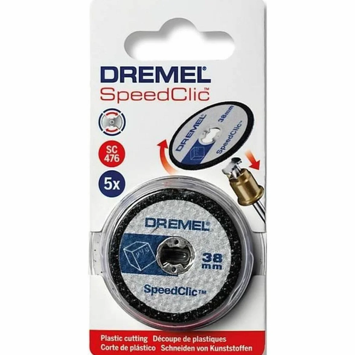 Dremel SC476 Set 5 Dischi per il Taglio della Plastica