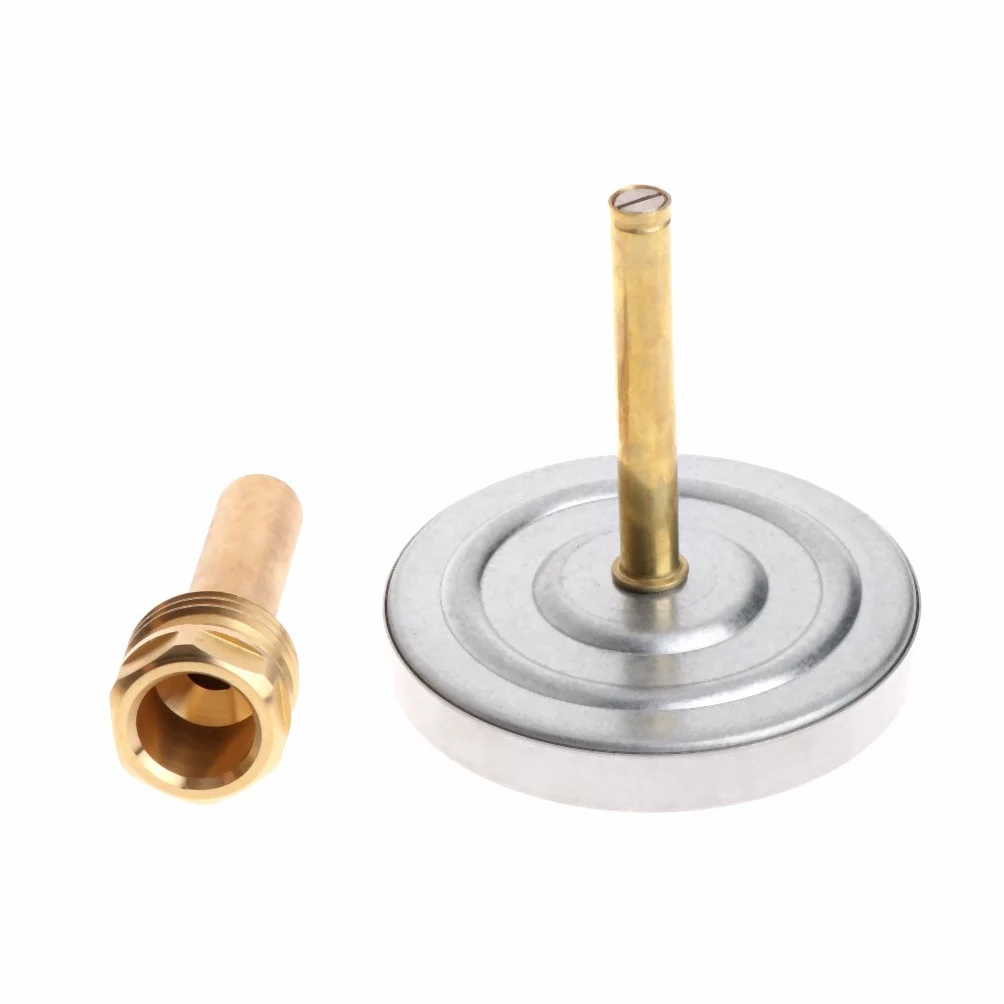 Termometro per Acqua, Termometro Orizzontale Quadrante Indicatore di Temperatura in Alluminio Misuratore per Acqua Liquida 63 mm Misuratore Leggero