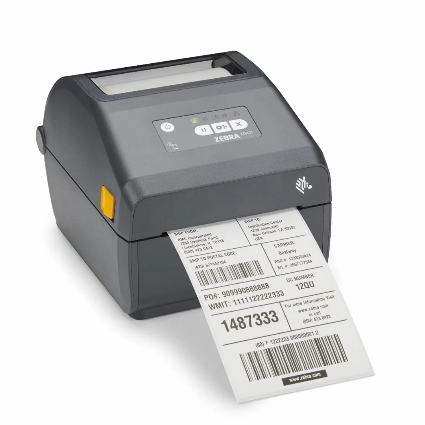 ZEBRA Stampante termica diretta Technologies ZD421 203 dpi, USB, host USB, slot di connettività modulare, BTLE5 adatta per applicazioni logistiche, manifatturiere, di vendita al dettaglio e sanitarie