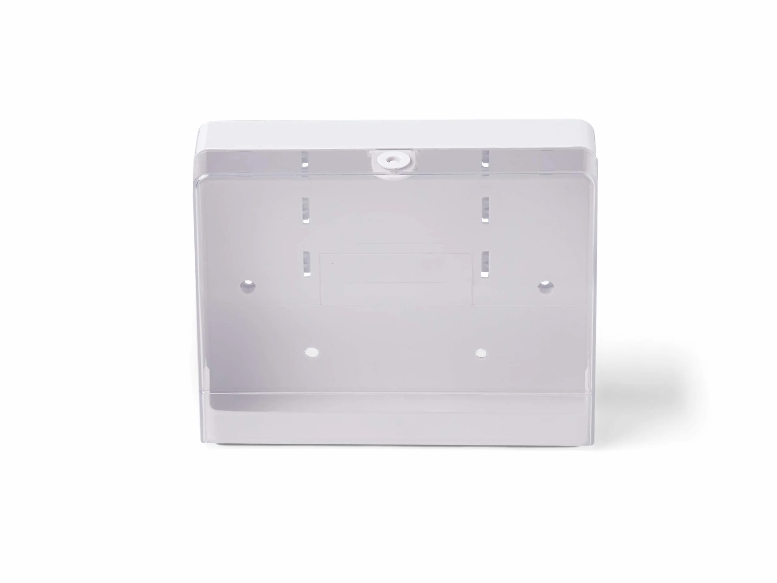 Amazon Basics Dispenser per asciugamani a parete, compatibile con piega a C/Z, 27 x 21.5 cm, Bianco