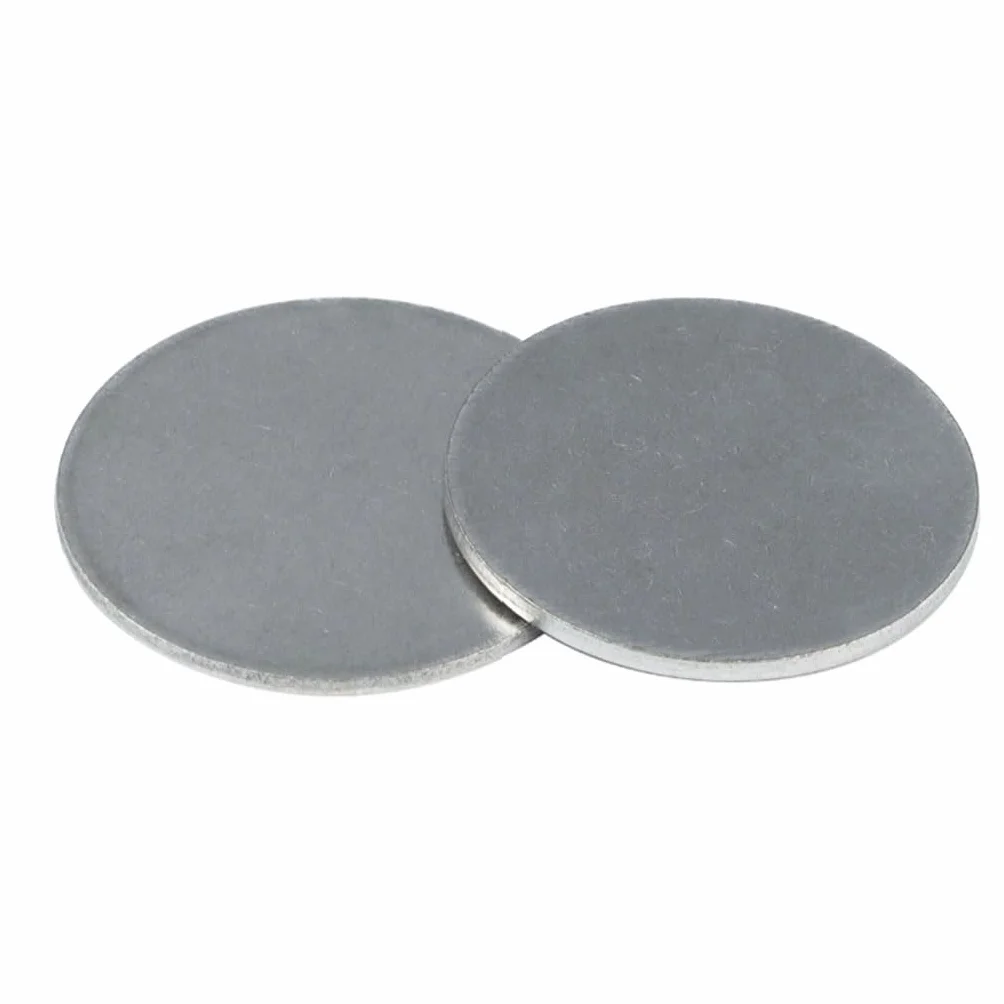 Lamiera Disco metallico, piastra rotonda in acciaio inossidabile, diametro 42/45/48/50/55/60 mm, disco piccolo solido, spessore 1,5 mm, 2 mm, 2,5 mm, 3 mm, 4 mm, 5 mm, guarnizione circolare senza foro