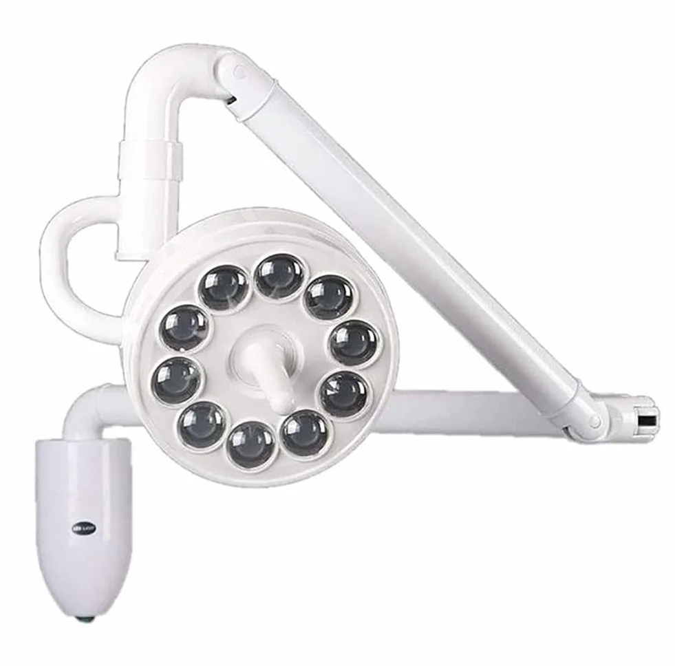 Lampada da Visita per chirurgia Dentale a Luce Fredda Senza Ombre a LED da Appendere a Parete a LED Rotazione a 360 ° per occhialini dentali