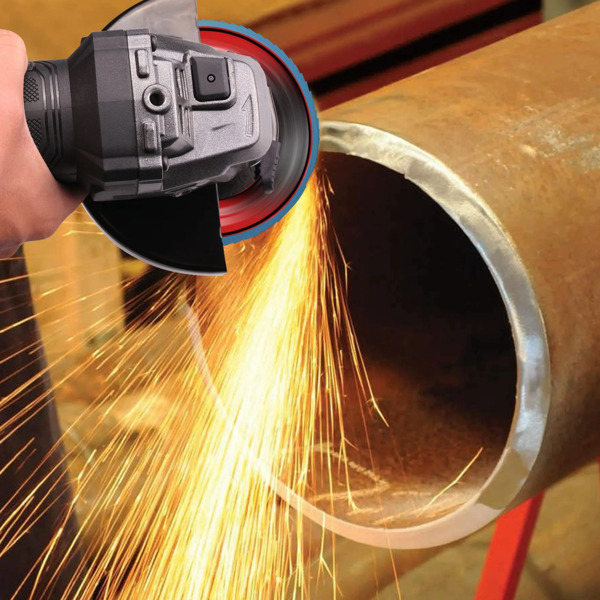 EZARC Disco Lamellare 10 Pezzi, Dischi Lamellari Ø 115mm x 22 mm, Grana 40 Dischi Abrasivi Lamellari, Adatto per Acciaio Inossidabile Metallo e Legno per Smerigliatrice Angolare