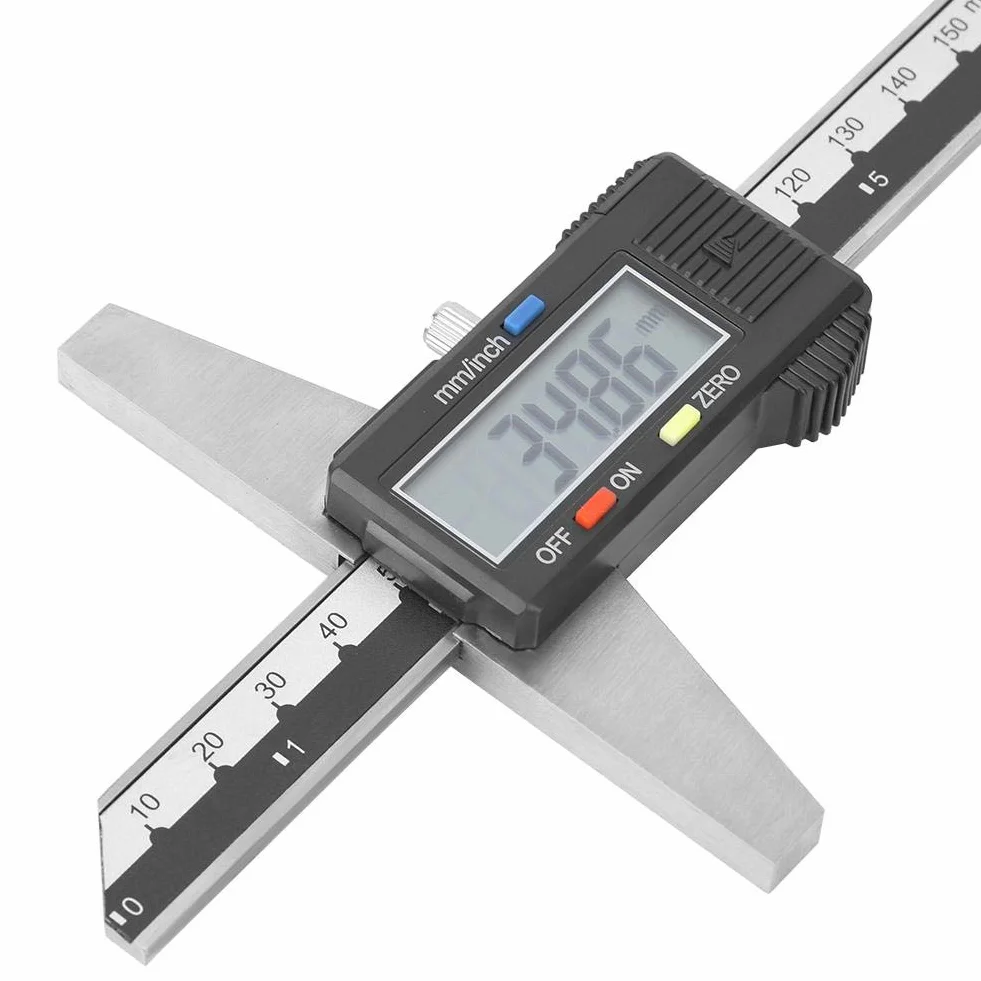 Misuratore di profondità strumenti di misura pinze di misura angolari tester di misurazione calibro a corsoio digitale in acciaio inossidabile ad alta precisione