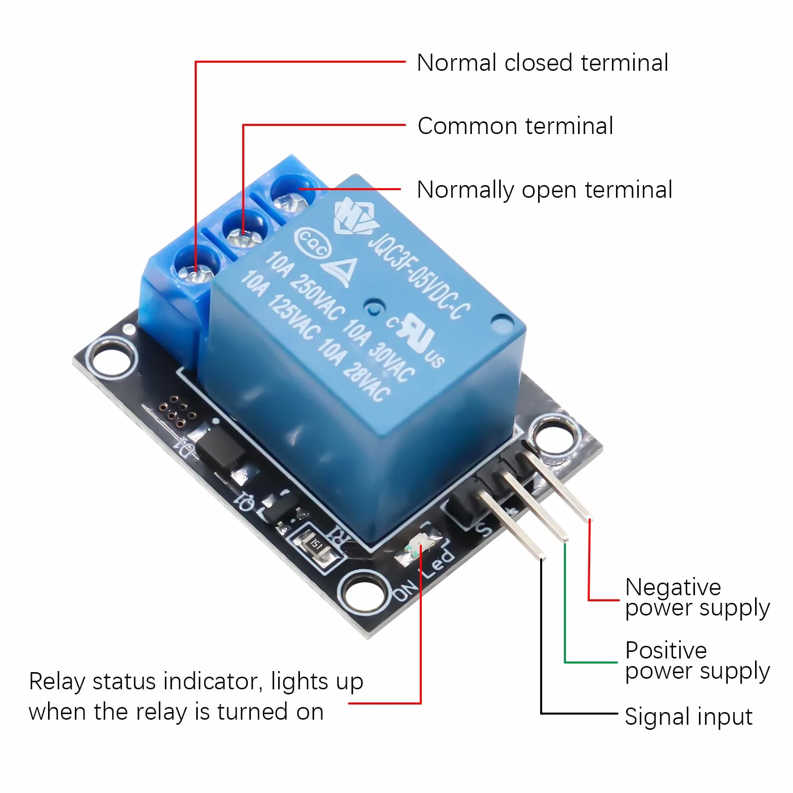5 PCS 5V Modulo relè per PIC AVR DSP ARM Compatibile con arduino