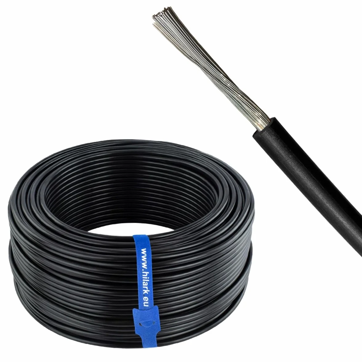 Cavo solare fotovoltaico 1x6mm2 nero 50m