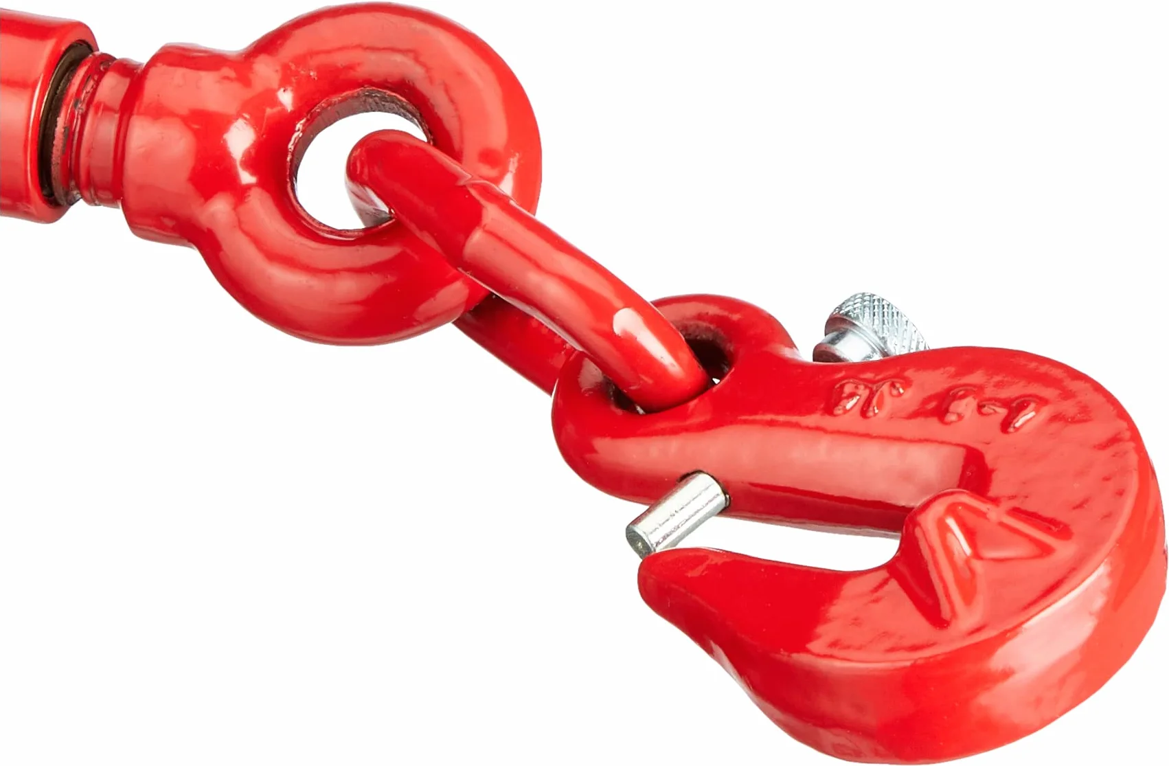 Dolezych 46801400 Tendicatena a Cricchetto Comgancio di Accorciamento per Catena da 6 mm, Lc 2200 Dan, Rosso