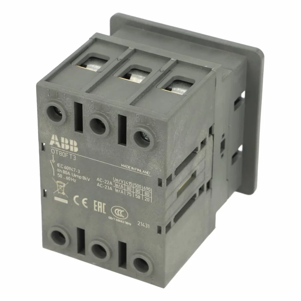 OT80FT3 | 1SCA105431R1001 | ABB 1SCA105431R1001 80A DOOR MOUNTED ISOLATOR 3P