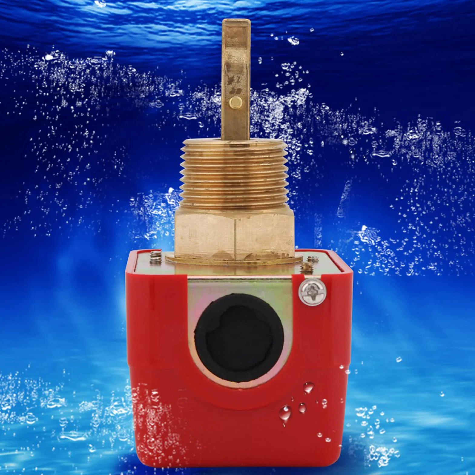 Flussostato Acqua in Ottone, Comando a Paletta Collegamento Filettato NPT, 1pc AC250V 10Bar