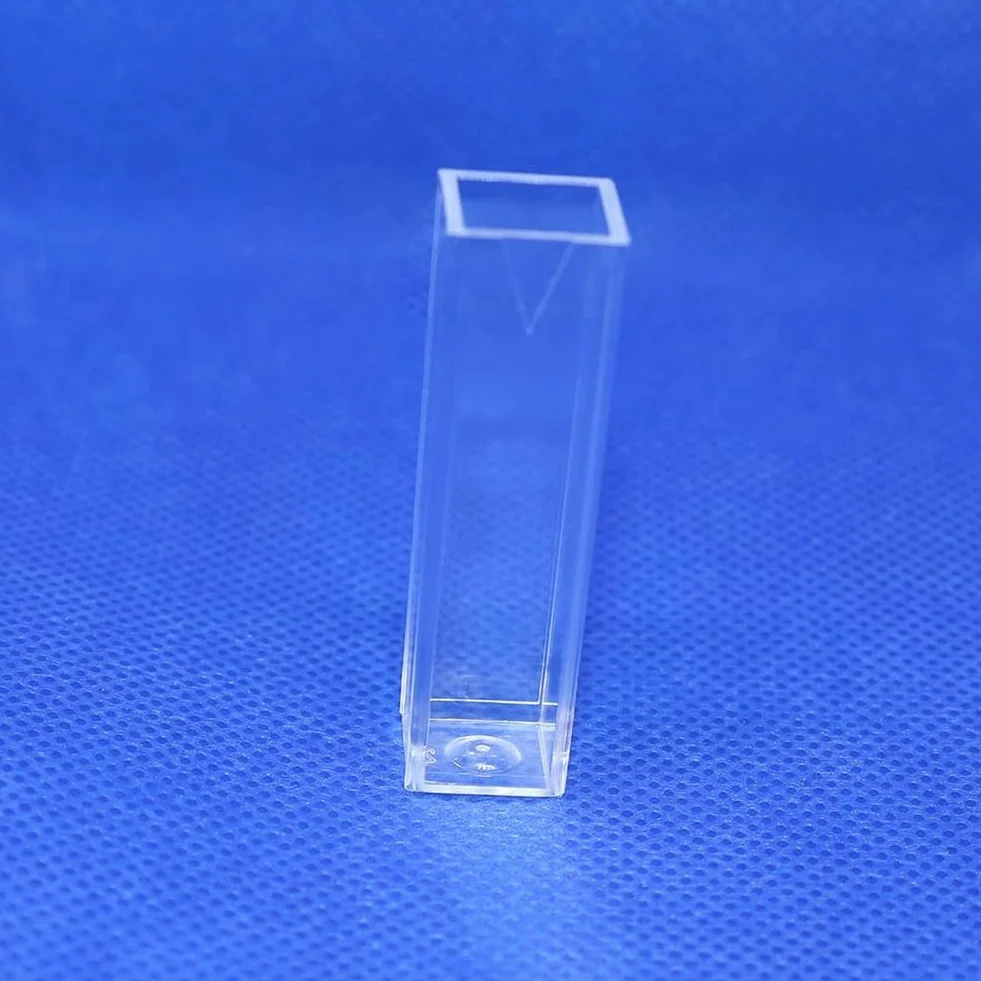 Cuvette in polistirolo monouso da 4,5 ml per spettrofotometria, 100 pezzi