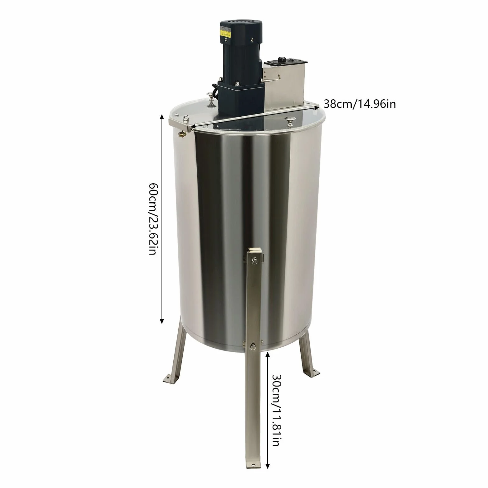 centrifuga elettrica da 140 W, in acciaio inox, estrattore di miele professionale, per apicoltori e apicoltori apicoltori apicoltori 370 Rpm