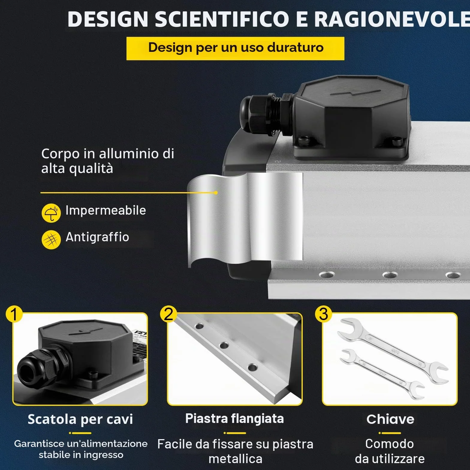 VEVOR Motore Mandrino Raffreddato ad Aria 2.2KW ER20 CNC con Kit VFD Inverter