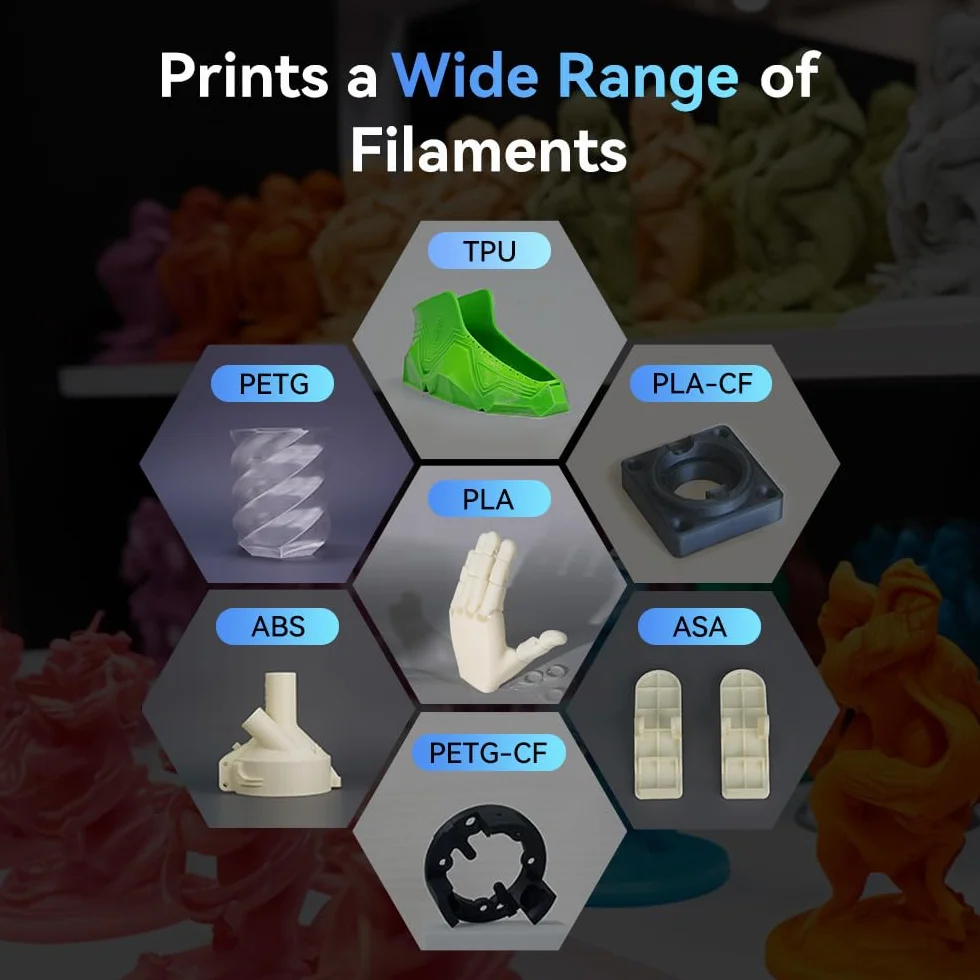 FLASHFORGE Adventurer 5M Stampante 3D, Totalmente livellamento-Auto Max 600mm/s, 280℃ Ugello a Sgancio Rapido, Struttura CoreXY per Qualità di Stampa Superiore, Principianti & Esperti Scelta Prima