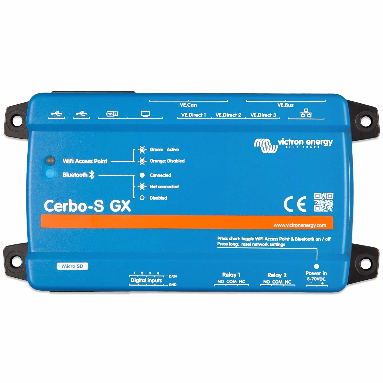 Victron Energy Cerbo-S GX, Monitoraggio del Sistema
