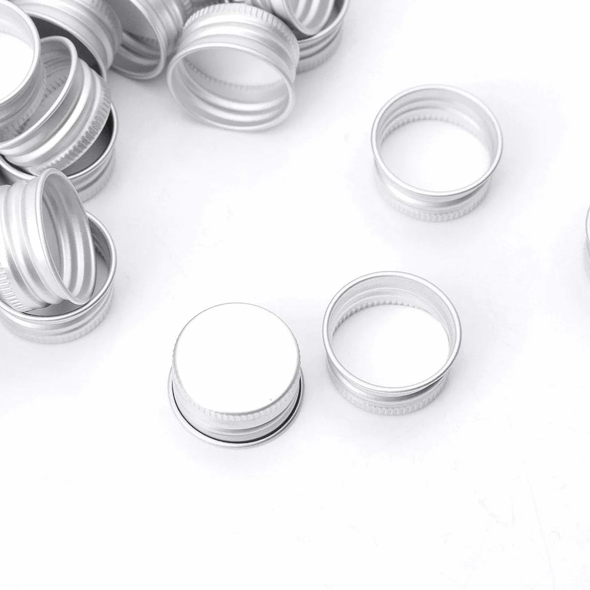 Tappi a vite alluminio 28 mm per bottiglie vetro borosilicato 100 pezzi