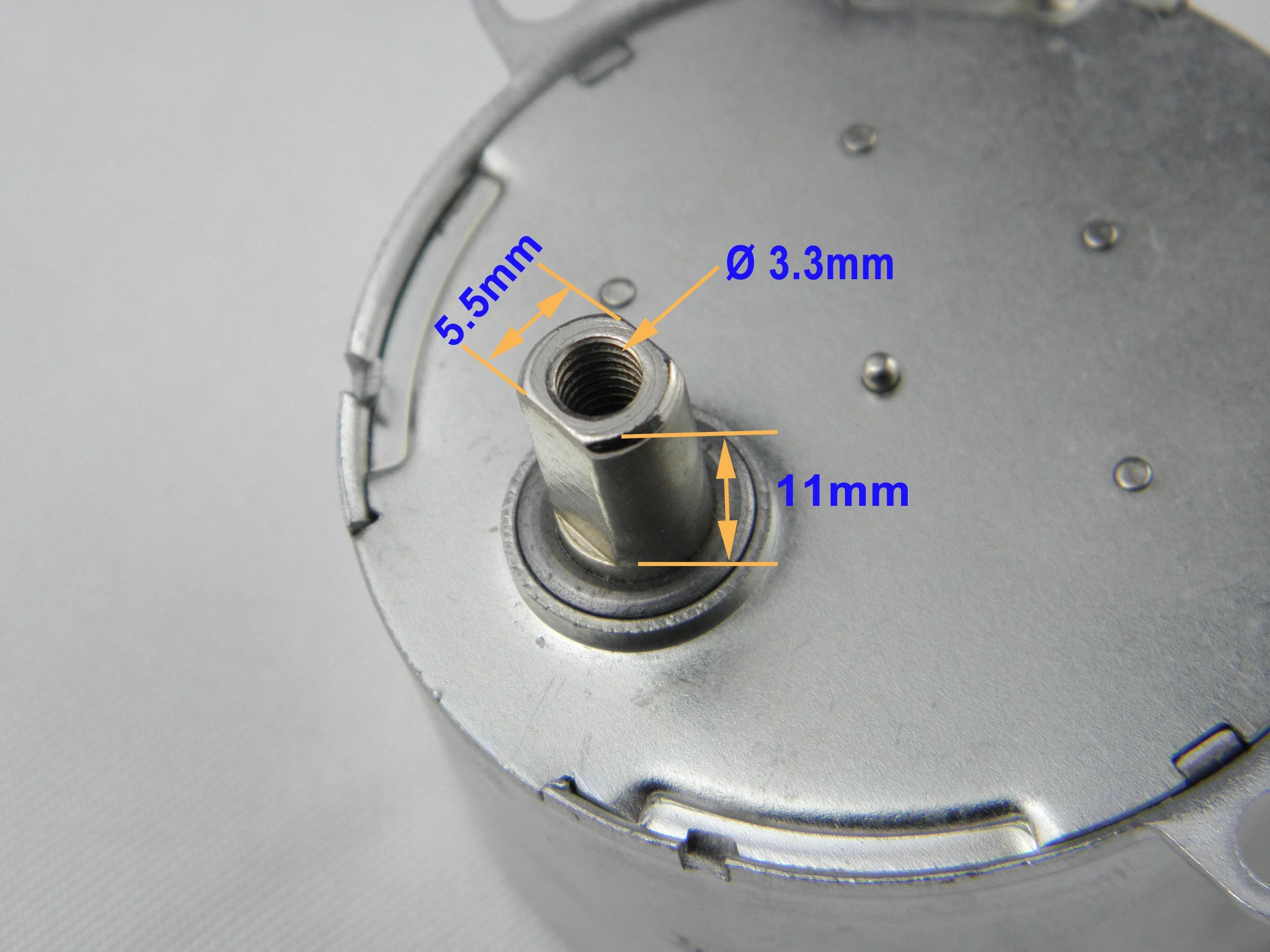 CHANCS TYD-50 Motore sincrono 12V AC 10-12RPM CCW 4W Albero Piatta Motore a tavola Rotante