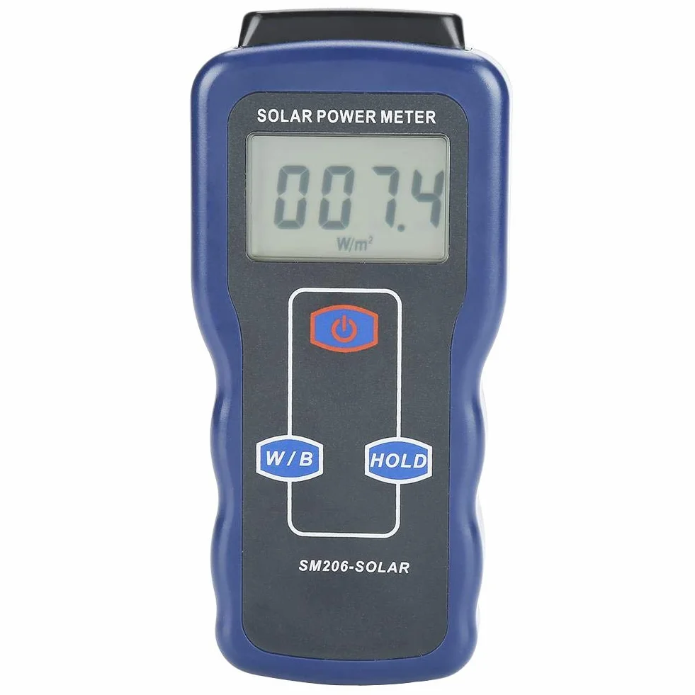 SM206 Digital Solar Energy Meter Tester di insolazione energetica per radiazioni solari Tester di misurazione Accessori di ricambio Replacement