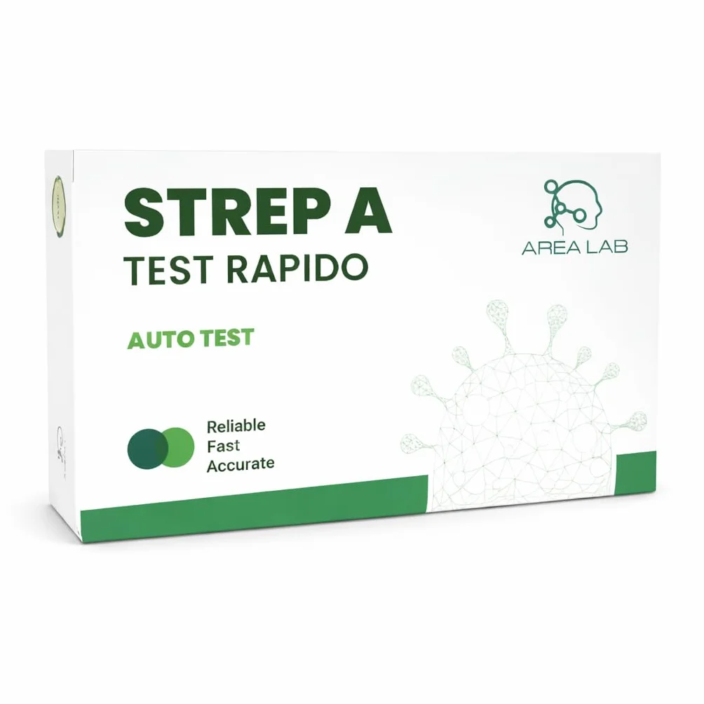 Tampone Streptococco A Test Rapido Faringeo 1 PZ Dispositivo Medico Marchio CE Kit Autodiagnosi