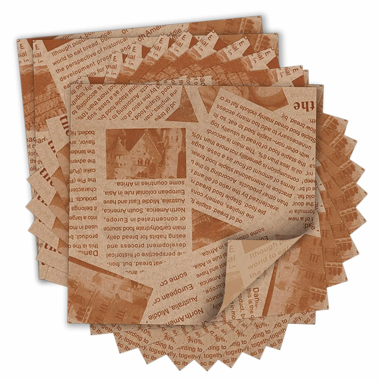100 Pezzi Fogli Carta Alimentare, 25×25cm Carta Oleata per Alimenti, Ideale per Panino Hamburger Fritte Formaggio Torte