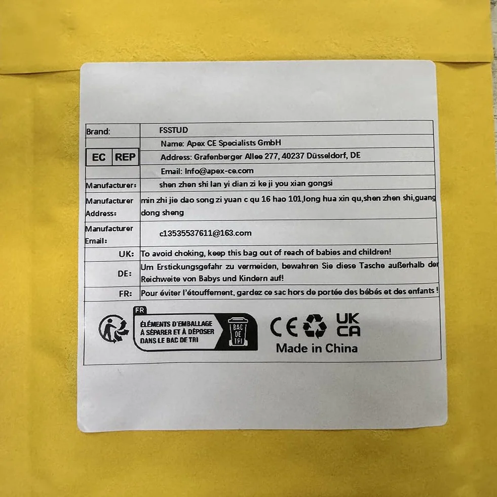 Haifly - Grembiuli usa e getta, in plastica, 10 pezzi, colore: Bianco