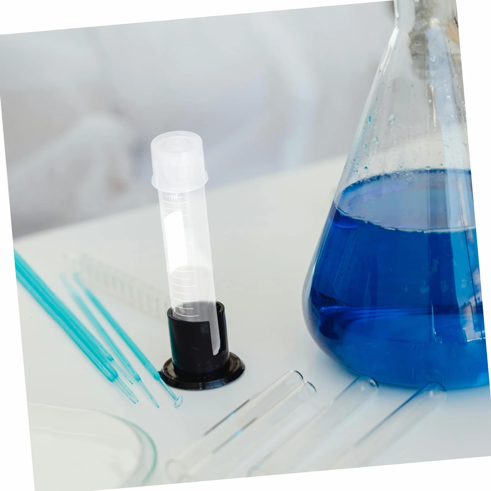 Tubo Di Cultura Con Coperchio Provette Da Laboratorio per Campioni Liquidi 10 pezzi