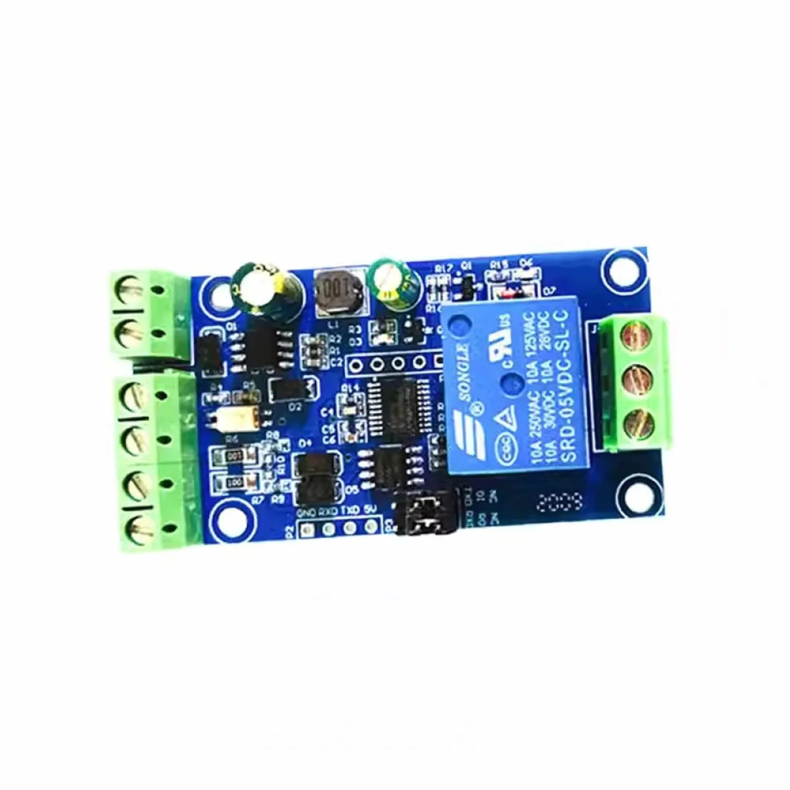 Modulo relè PLC Modulo relè Modbus RTU 1 canale Alimentazione DC7-24V RS485 TTL Uscita UART 485 Comunicazione TTL Pin Modbus-Rtu Anti-reverse