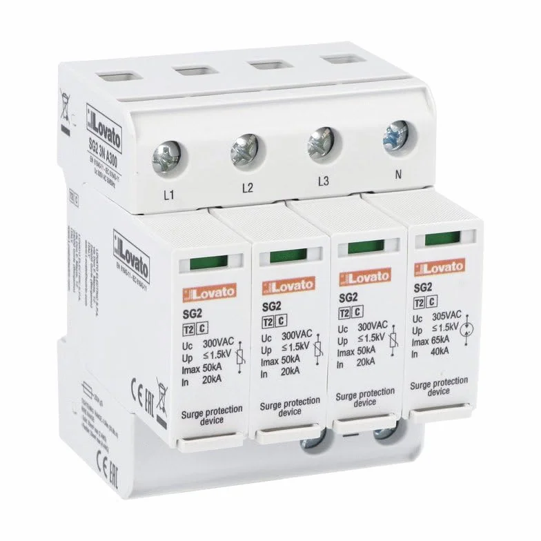 SCARICATORE DI SOVRATENSIONE TRIFASE LOVATO SG23NA300 TIPO- 2 3P+N SERIE SG2