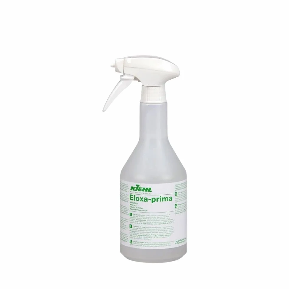6 x ml.750 Eloxa Prima detergente lucidante manutentore superfici Metalli Acciaio Inox Alluminio.