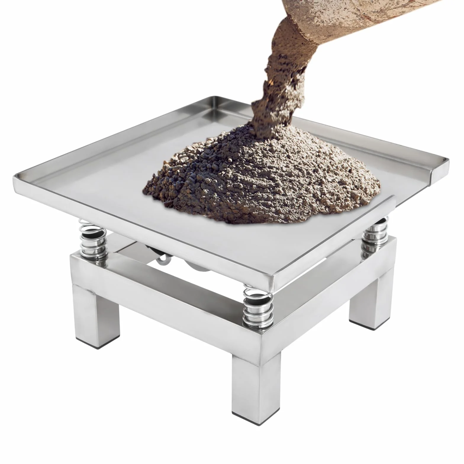 Tavolo vibrante industriale in acciaio inox 35 x 35 cm 220 V 50 W