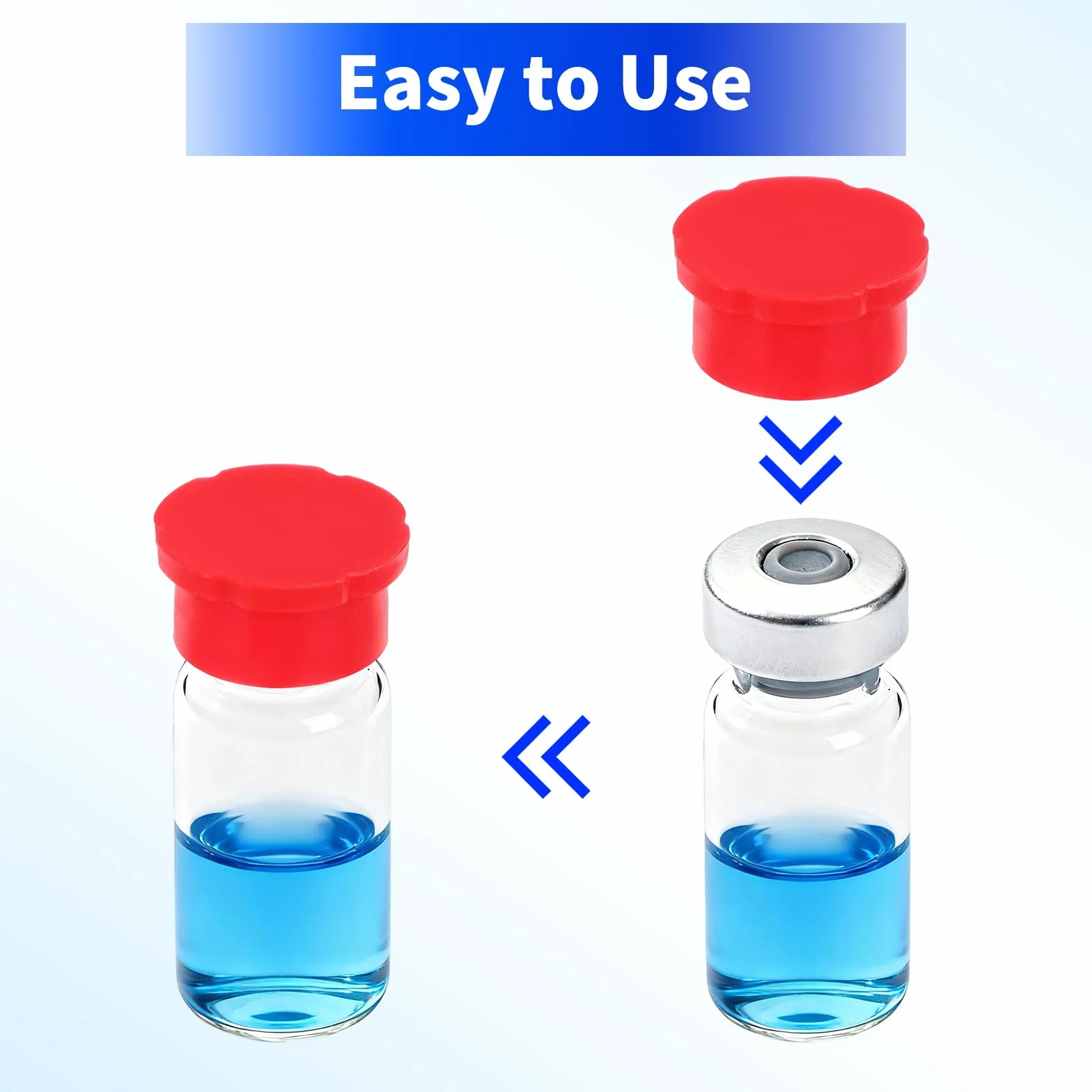 Tappi Protettivi Fiale in Vetro 3ml 5 Colori Coperchi in Silicone Riutilizzabili a Prova Perdite per Oli Essenziali