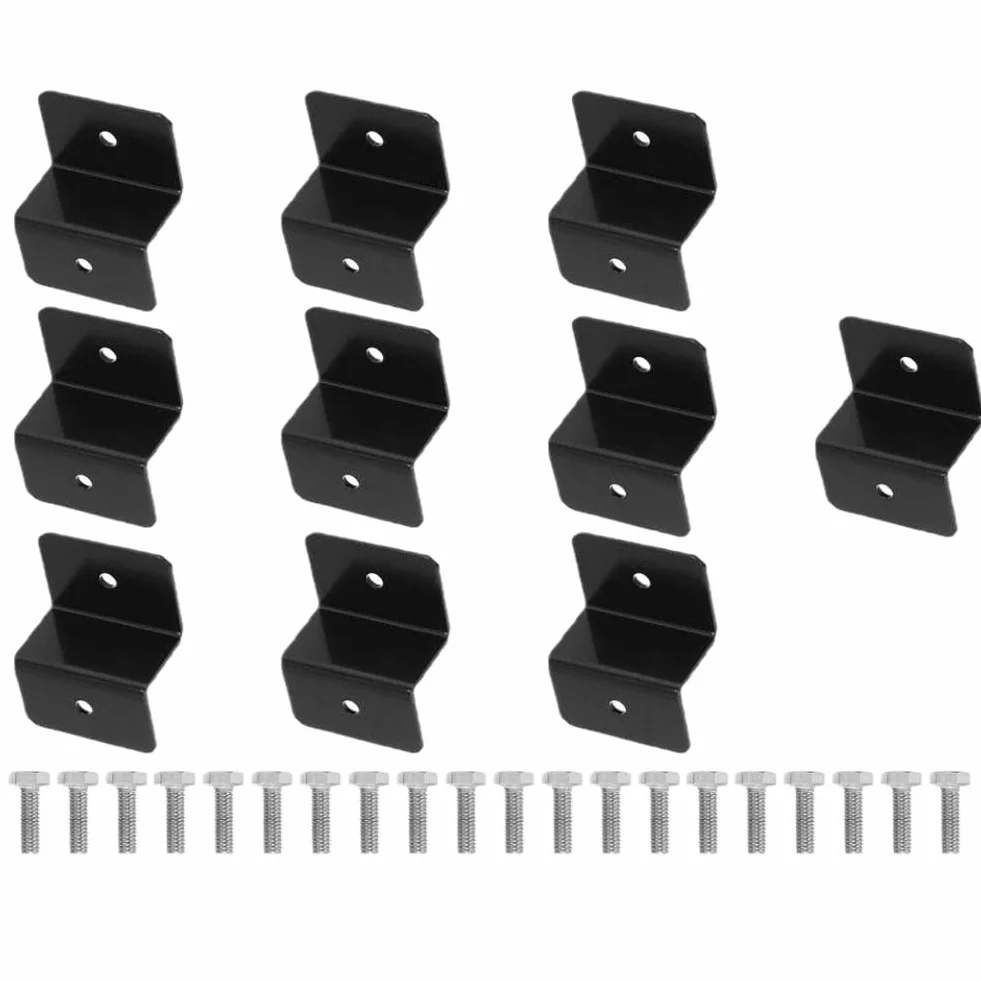 Staffe a Z Staffe per pannelli solari in alluminio da 30 mm Pannelli solari leggeri Staffe a Z con dadi e bulloni compatibili con camper sul tetto(10 pcs)